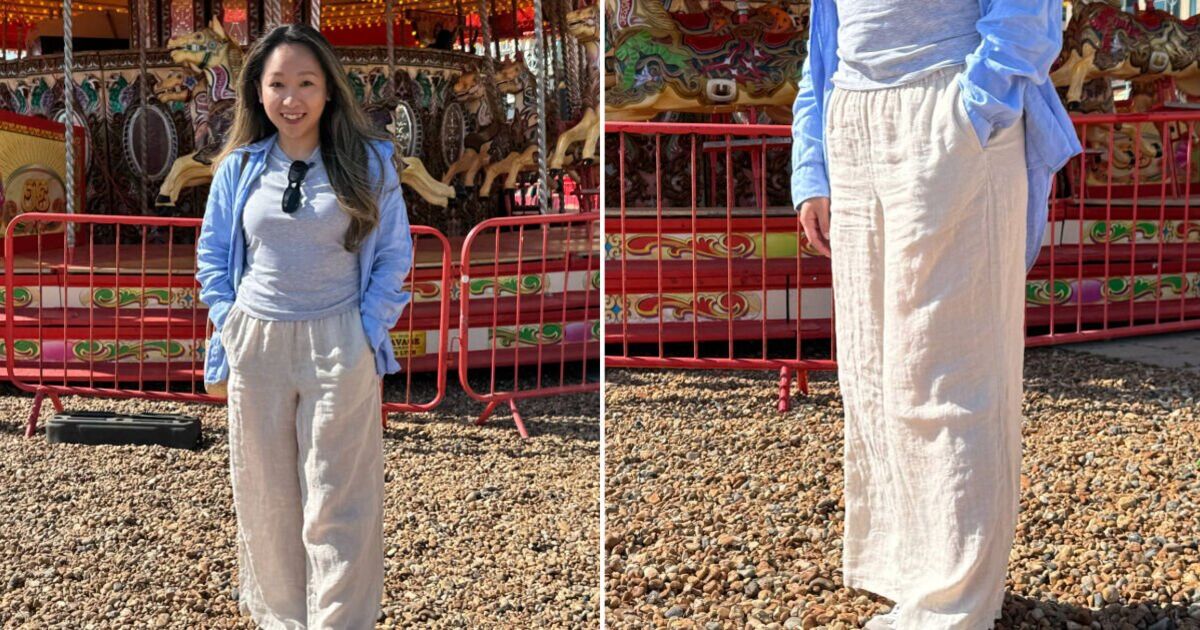 &#039;I tried on Next&#039;s linen trousers and the breezy £45 pair are perfect for summer&#039;
