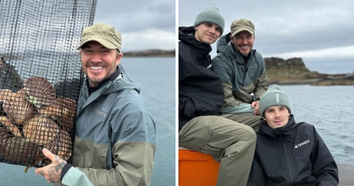 David Beckham lifts lid on secret fishing trip with sons - but Brooklyn was absent again