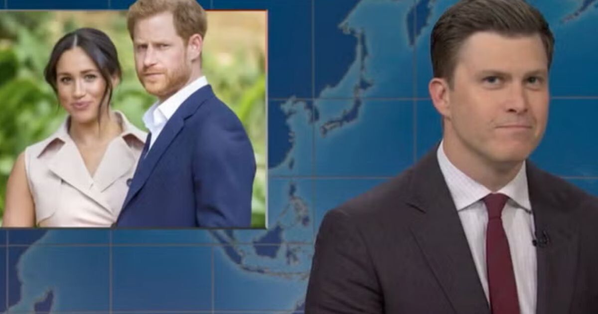 Prince Harry and Meghan Markle torn apart on SNL as TV host makes brutal UK joke