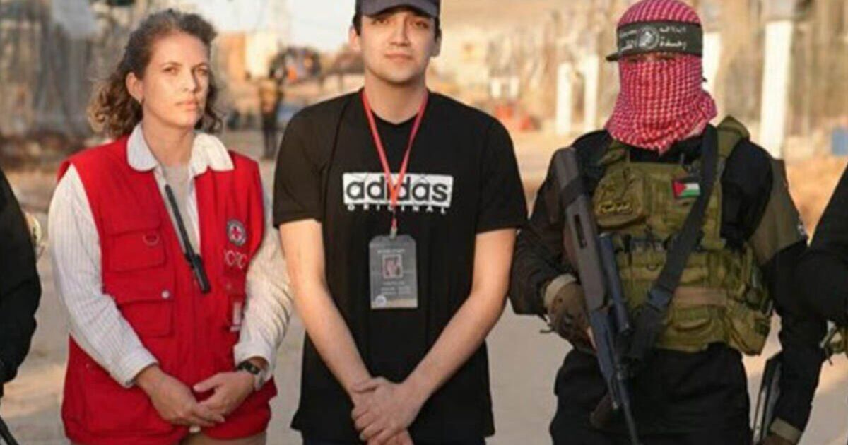 First picture of US-Israeli hostage finally freed by Hamas after 584 terrifying days
