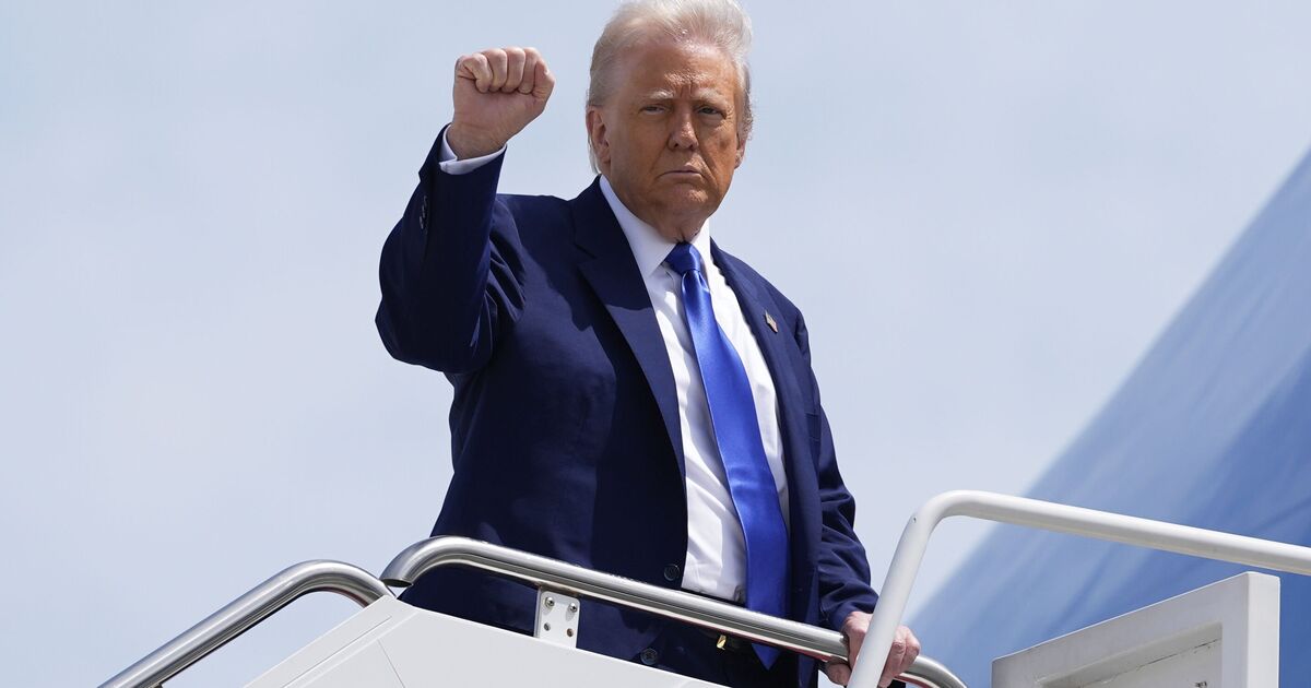 Donald Trump lands in UK en route to Middle East amid regional tensions