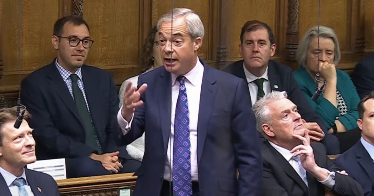 Nigel Farage tears Starmer&#039;s migration plan apart in PMQs clash: &#039;National emergency!&#039;