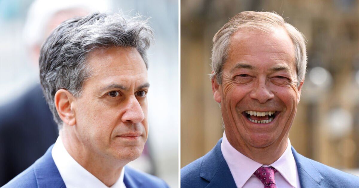 Ed Miliband &#039;to be ousted&#039; by Nigel Farage&#039;s Reform at election - bombshell analysis