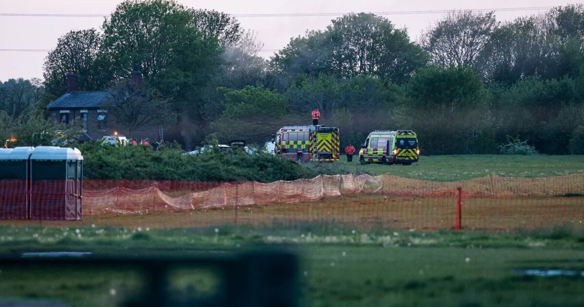 Man &#039;fighting for his life&#039; and another injured after plane &#039;snapped in two&#039; on airfield