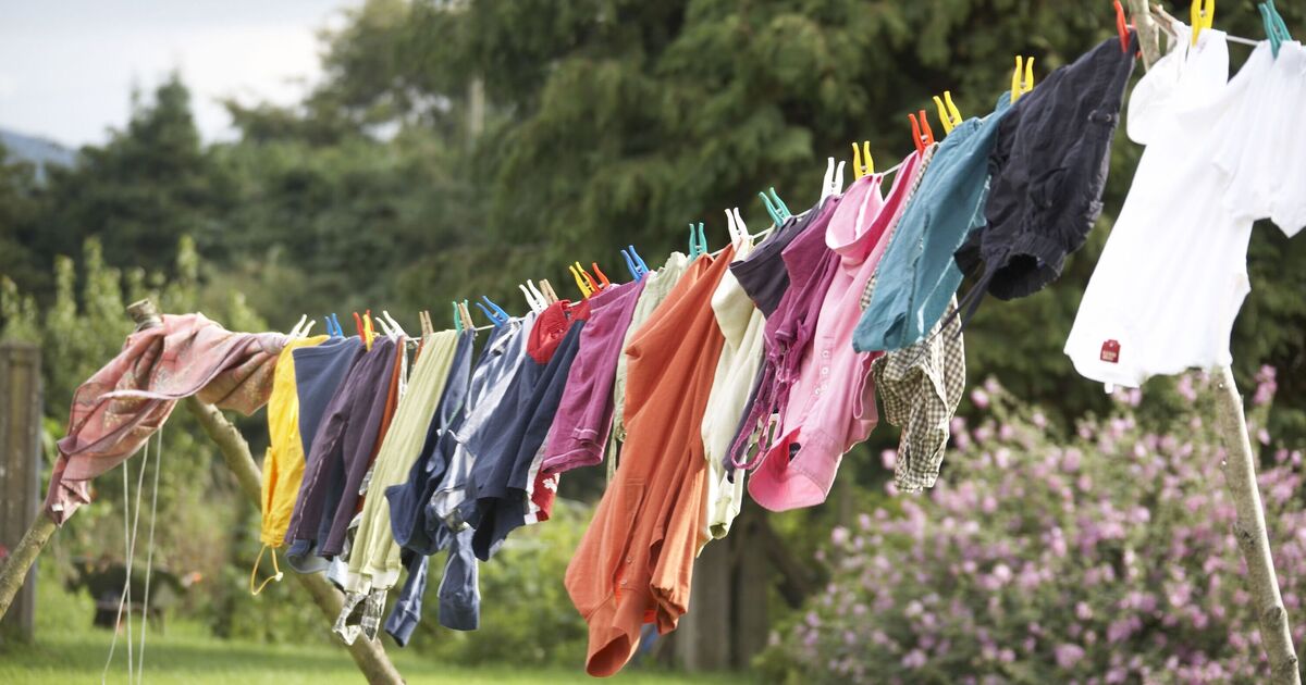 UK households urged to ditch washing lines for drying clothes