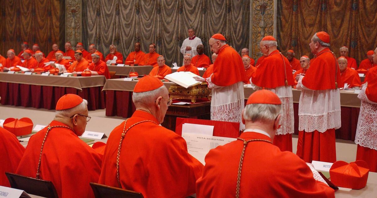 The conclave so heated it erupted in a fist fight leaving a cardinal with broken bones