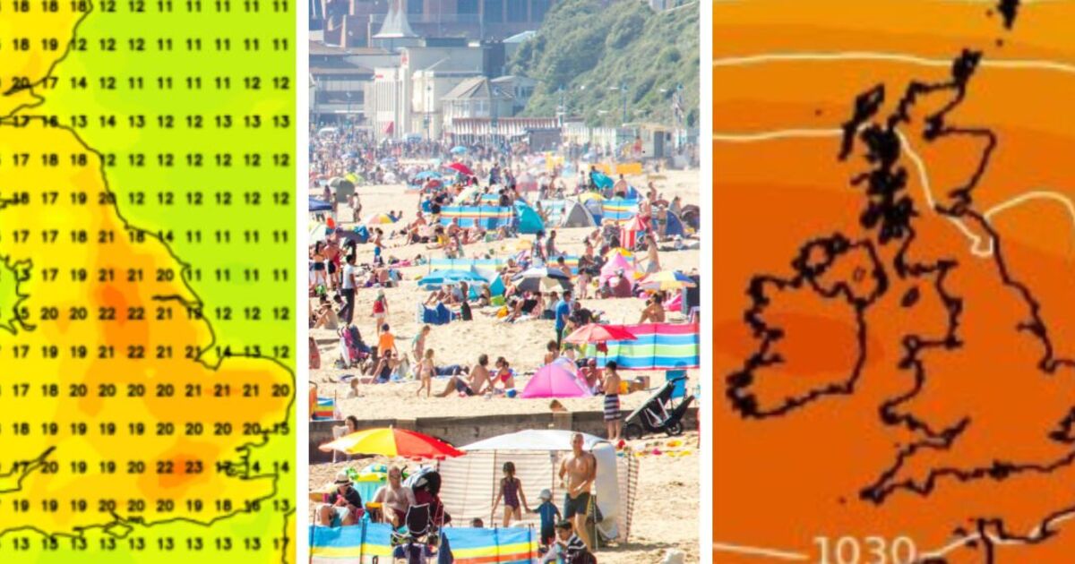 UK hot weather forecast as new maps show date 23C heat returns after Bank Holiday freeze