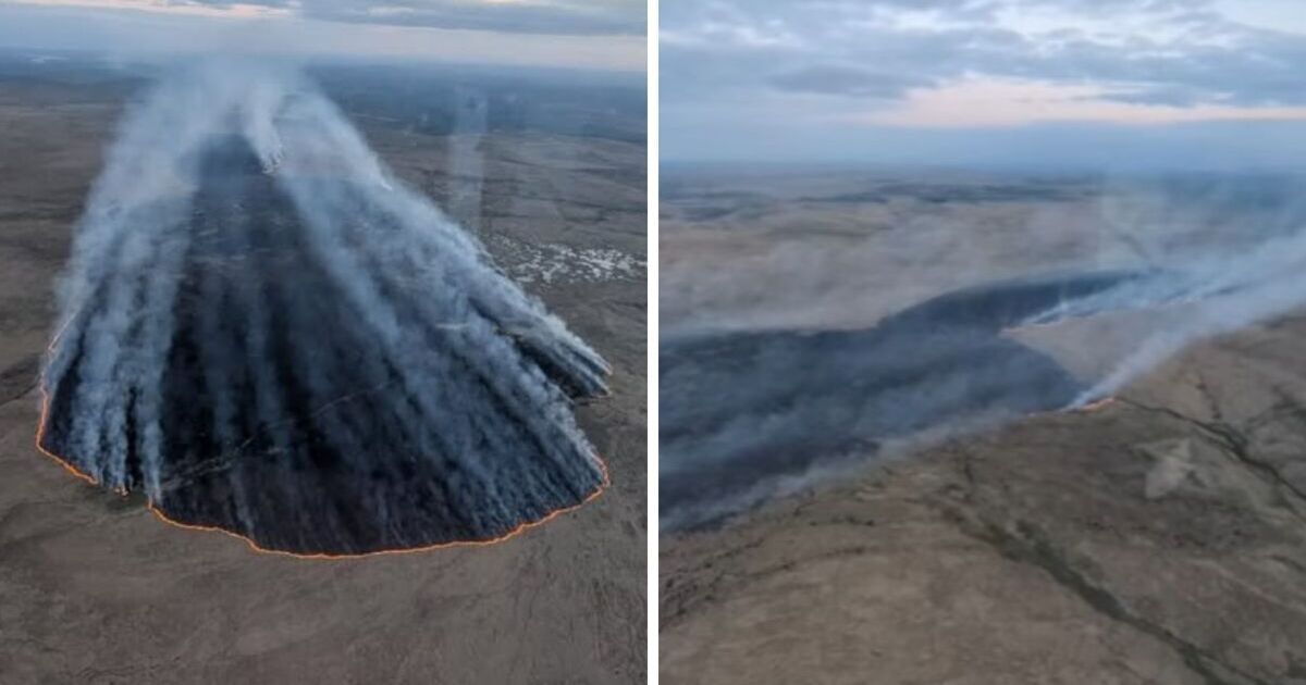 Farmers called in to help as huge 4-mile fire sweeps across Devon