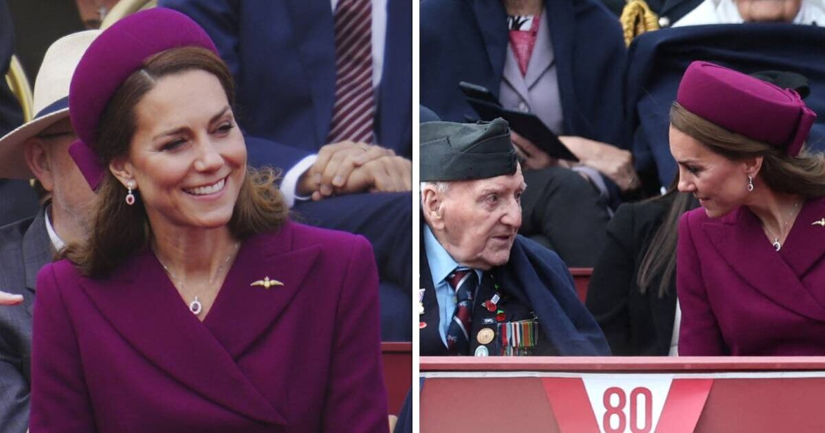 Princess Kate shares touching moment with veteran during VE Day celebrations