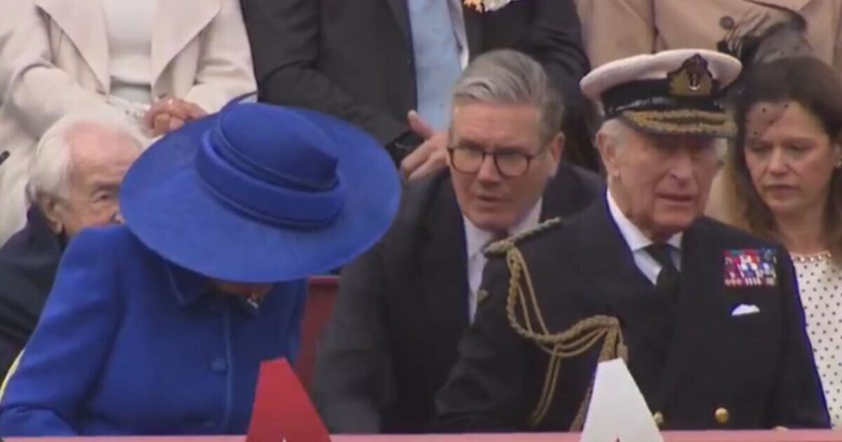 Keir Starmer breaks royal protocol at VE Day service with controversial Camilla move