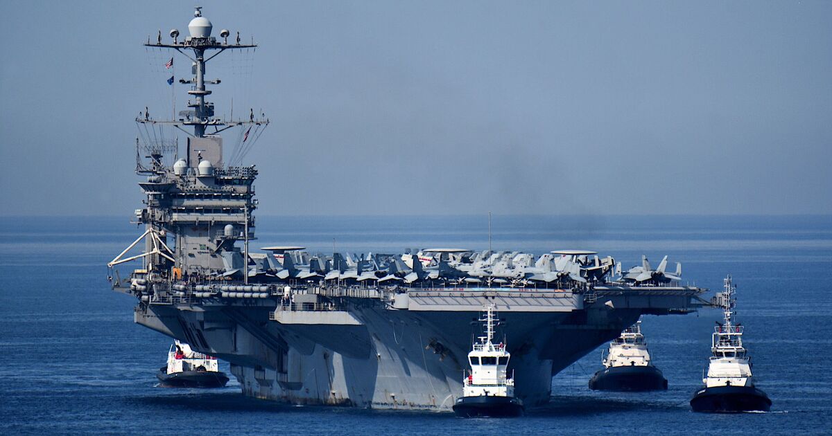 US Navy loses another £45m fighter jet off ship in the Red Sea - second in just 10 days