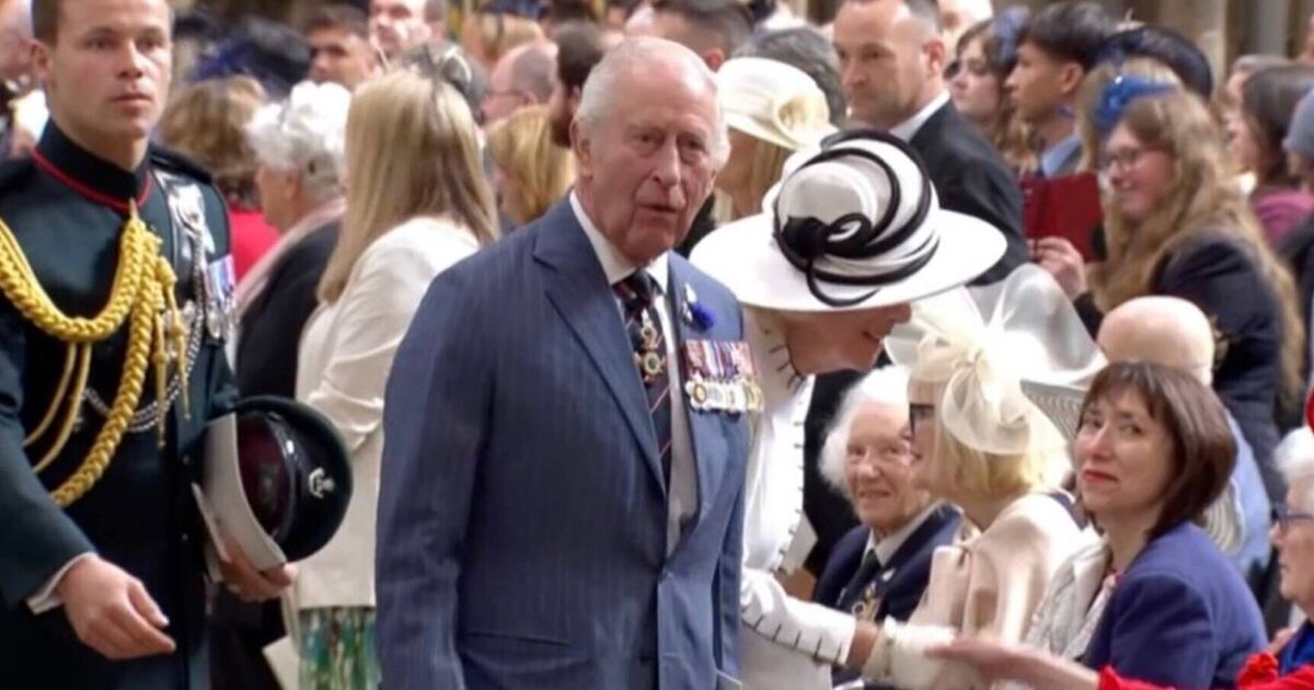 King Charles’ furious outburst at aide in VE Day parade revealed by lipreader