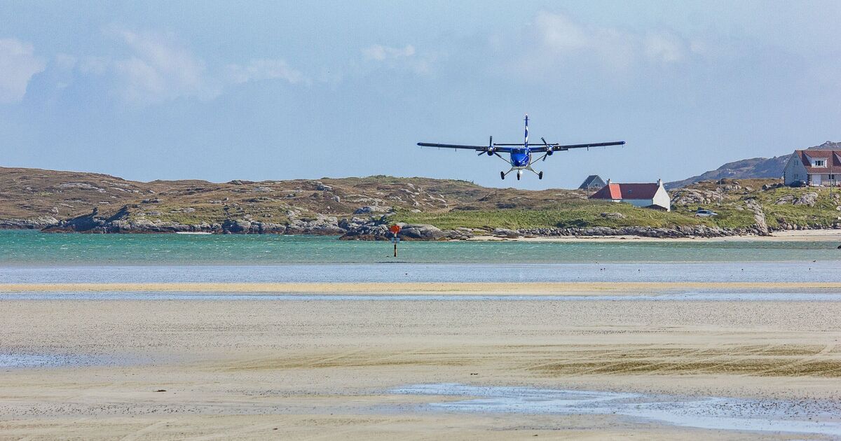 The only airport in the world where planes land on the beach - and it’s in the UK